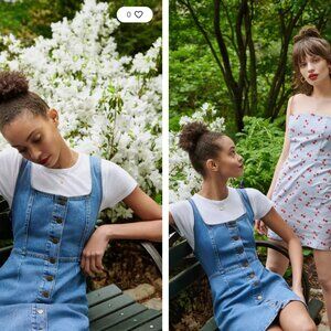 *Urban Outfitters Button-Down Denim Mini Dress